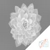 Pictură cu puncte - Mandala cu floarea uitării