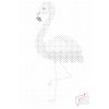 Pictură cu puncte - Mic flamingo