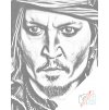 Pictură cu puncte - Johny Depp 3