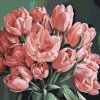 Pictură pe numere - Buchet romantic de lalele