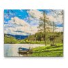 Goblen cu diamante - Lac la munte