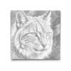M2_Pictură_cu_puncte_-_Linx_în_nuanțe_de_verde_atenuat
