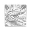 M2_Pictură_cu_puncte_-_Crocodil_în_nuanțe_de_turcoaz_și_portocaliu