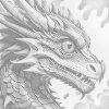 M11_Pictură_cu_puncte_-_Dragon_în_nuanțe_de_roșu_și_albastru