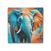 M2_Goblenuri_cu_diamante_-_Elefant_în_nuanțe_de_turcoaz_și_portocaliu