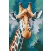 M11_Goblenuri_cu_diamante_-_Girafă_în_nuanțe_de_turcoaz_închis