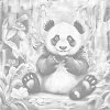M11_Pictură_cu_puncte_-_Urs_panda_fericit