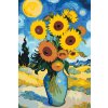M11_Picturi_pe_numere_-_Floarea_soarelui_cu_fundal_înstelat