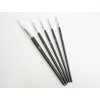 Set de pensule artistice – Negre cu peri albi, 5 buc.