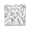 M2_Pictură_cu_puncte_-_Lemur_în_nuanțe_de_verde_ascuțit