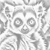 M11_Pictură_cu_puncte_-_Lemur_în_nuanțe_de_verde_ascuțit