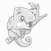 M11_Pictură_cu_puncte_-_Cameleon_pe_o_ramură