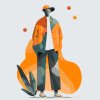 M11_Picturi_pe_numere_-_Ilustrație_-_Bărbat_futurist