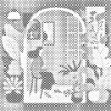 M11_Pictură_cu_puncte_-_Ilustrație_-_Femeie_în_apartament
