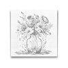 M2_Pictură_cu_puncte_-_Flori_mov_în_vază_de_sticlă