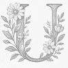 M11_Pictură_cu_puncte_-_Litera_U_-_Model_floral
