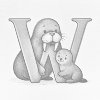 M11_Pictură_cu_puncte_-_Litera_W_–_Cu_un_animal