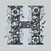 M11_Picturi_pe_numere_-_Litera_H_-_Model_floral