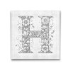 M2_Pictură_cu_puncte_-_Litera_H_-_Model_floral
