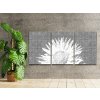 Pictură cu puncte - Cer albastru cu floarea soarelui (set de 3)