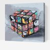Pictură pe numere - Cub Rubik