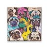 Goblen cu diamante - Cățeluși mops