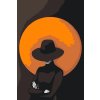 Picturi pe numere - Femeie misterioasă cu pălărie