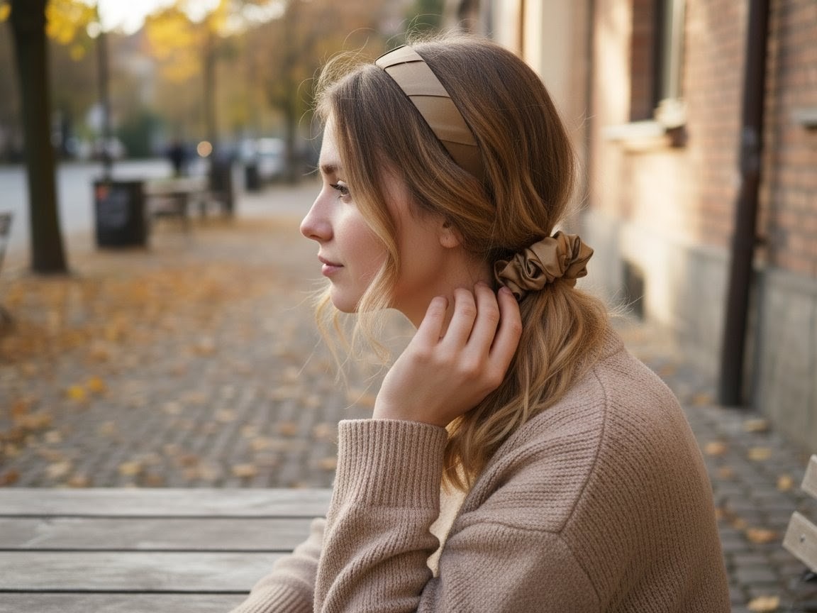 čelenky, scrunchies, satén, handmade, ručně šito v ČR