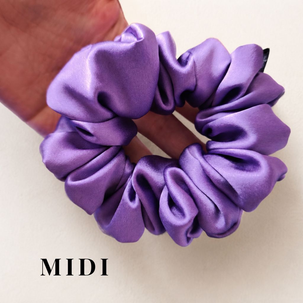 Hedvábná gumička do vlasů ve velikosti MIDI
