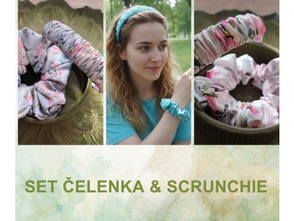 Set čelenka & scrunchie