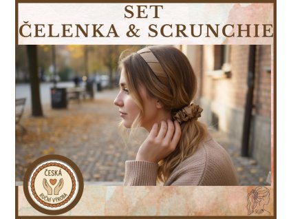 Set čelenka & scrunchie