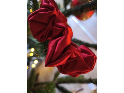 Scrunchie - zachraň mě ČERVENÁ