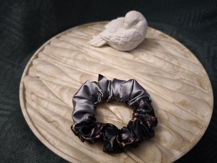 Scrunchie - DUO CLASSIC KOUZELNÁ NOC | STŘÍBRNÁ