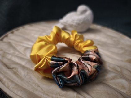 Scrunchie - DUO CLASSIC HORY A LESY | ŽLUTÁ