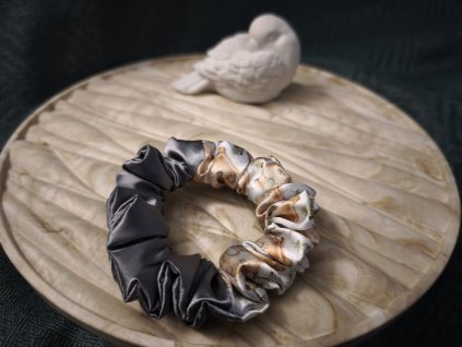 Scrunchie - DUO CLASSIC PERNÍČEK | STŘÍBRNÁ