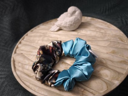 Scrunchie - DUO MIDI SLAMĚNKY | TYRKYSOVÁ