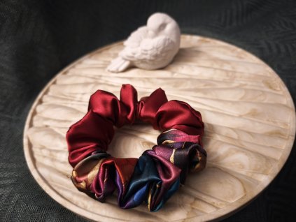 Scrunchie - DUO MIDI ALCHYMIE BAREV | SV. BORDÓ