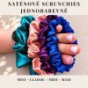 Saténové scrunchies – jednobarevné
