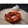 Saténová scrunchie – jednobarevná – CLASSIC – skladem