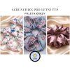 Saténová scrunchies - LÉTO