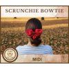 Saténové scrunchies Bowtie
