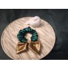 Saténová scrunchie s mašlí – CLASSIC – skladem