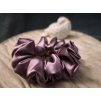 Saténová scrunchie – jednobarevná – MIDI – skladem