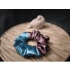 Scrunchie - DUO MIDI TYRKYSOVÁ | STARORŮŽOVÁ