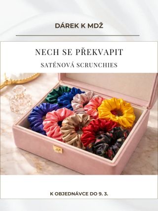 K Mezinárodnímu dni žen mám pro vás malé překvapení. Když u mě uděláte objednávku do 9. 3., přidám vám k ní scrunchie...