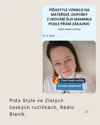 Píďa Style ve Zlatých českých ručičkách na Rádiu Blaník. Vznik značky, práce s materiálem i přístup k tvorbě. Článek i...
