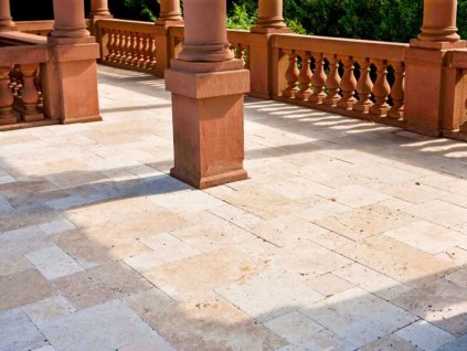 Trawertyn Caramel fr. styl 3 cm - płytka podłogowa