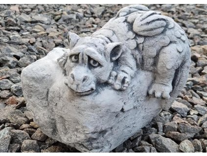 Steinfigur Gartenfigur Drache Klopsi