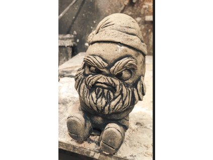 Steinfigur Gartenfigur Ei Santa Grummel 20cm kopie