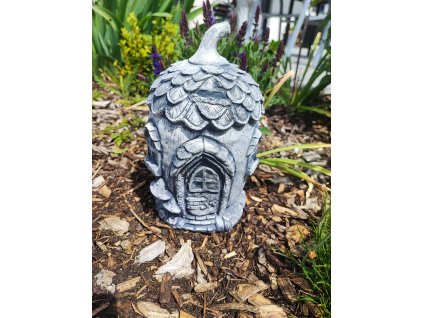 Steinfigur Gartenfigur Feenhaus Favor 23x13 629